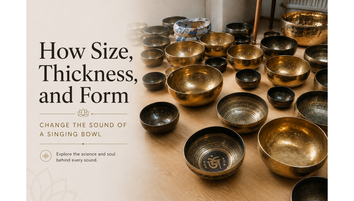 How Size, Thickness, and Form Change the Sound of a Singing Bowl